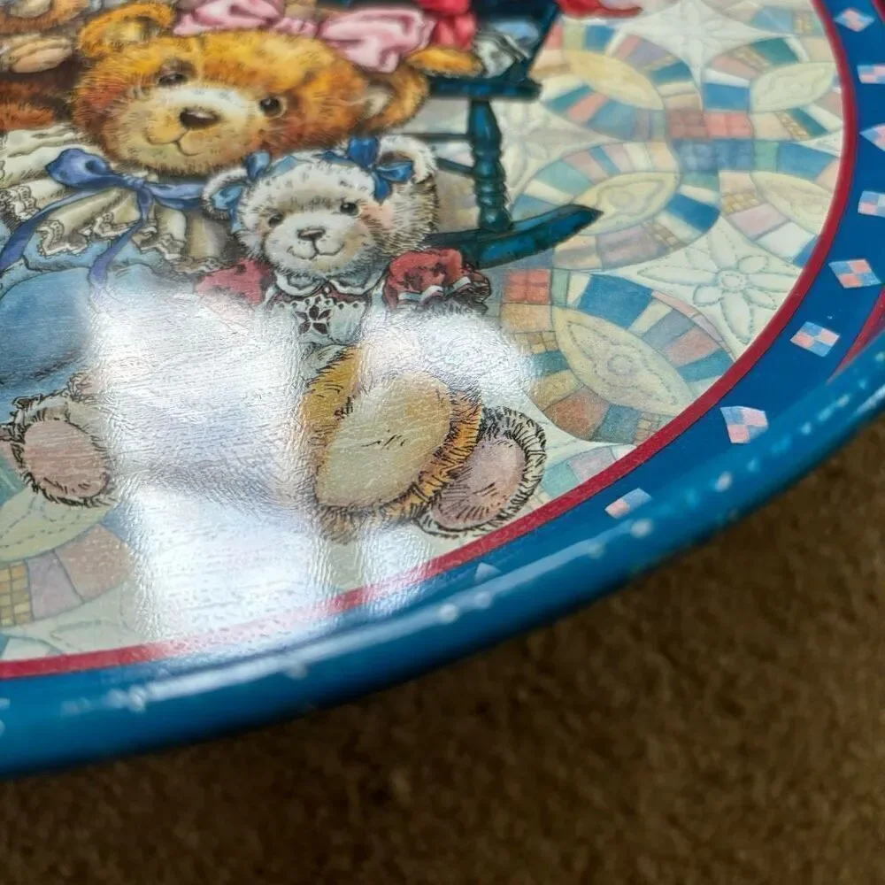 Giftco Vintage Teddy Bear Metal Serving Tray